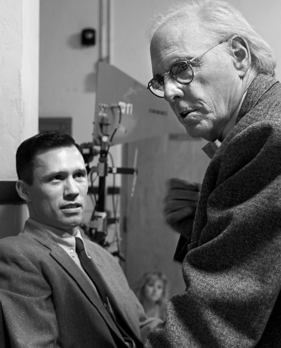 Bruce Dern and Jeffrey Donovan  in New Mexico Believe in me, film, actors, Bruce Dern, Jeffrey Donovan, New Mexico film, b&w, movie still