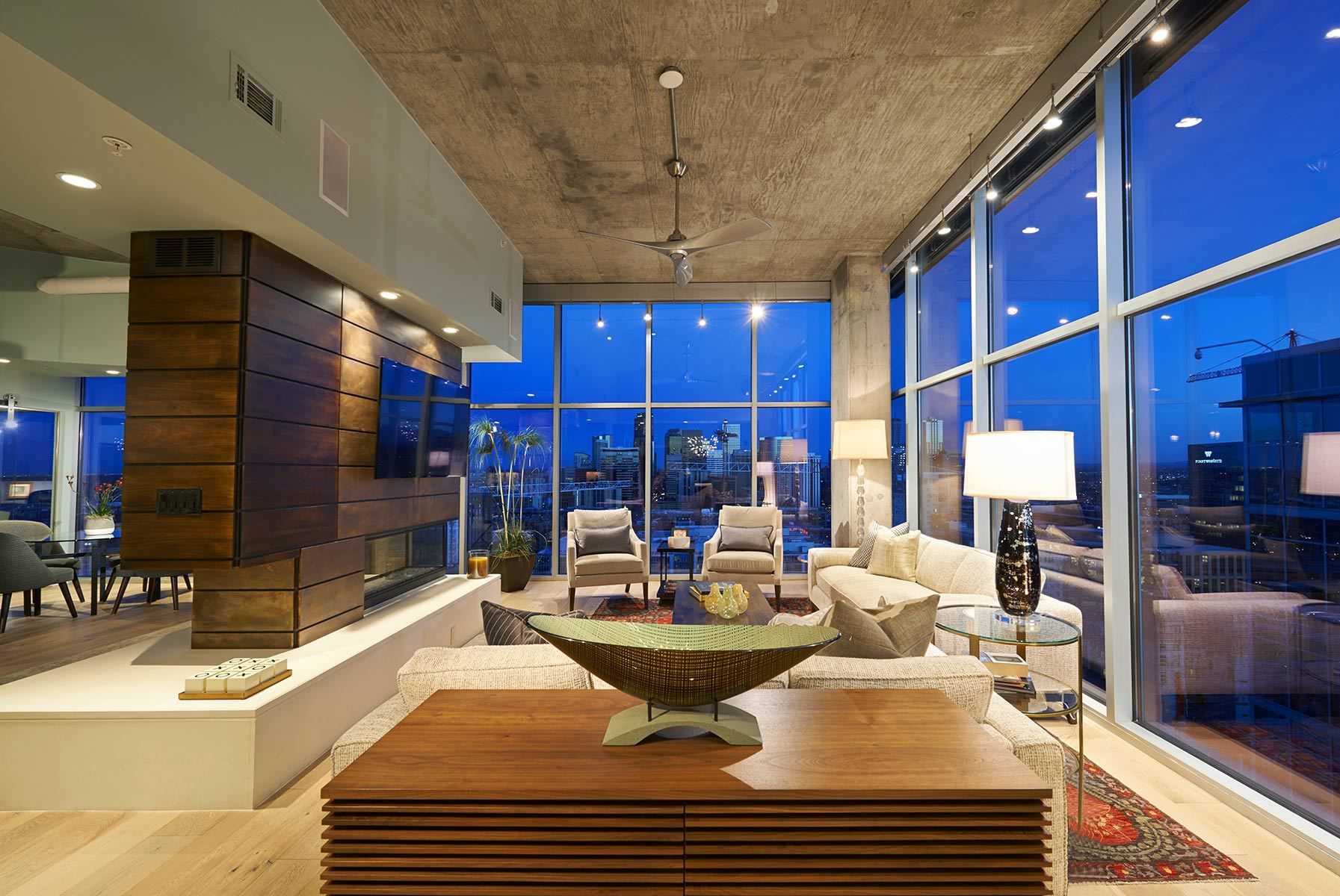 Living Room, Glass  House, Denver, CO