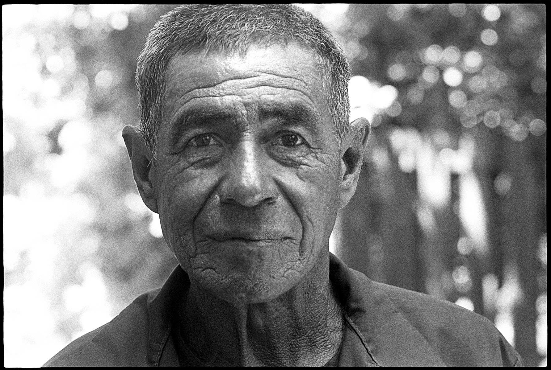 from San Miguel de Allende Mexican man, portrait, San Miguel de Allende, laborer, black and white