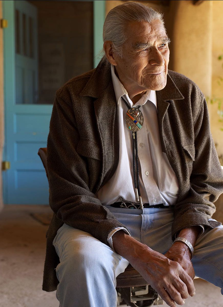 Taos Puelbo elder and Batan death march survivor. Tony Reyna