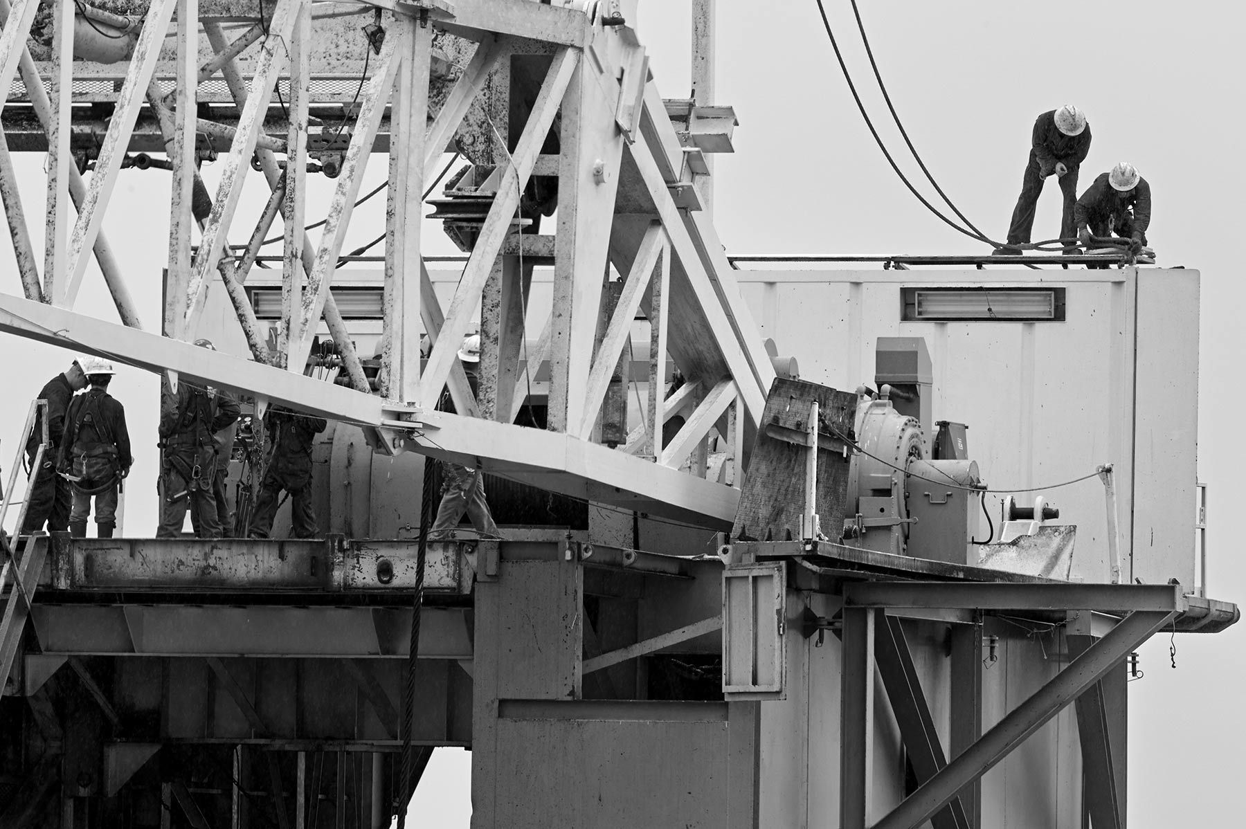 On location in the Powder River Basin for Oil and Gas Investor Magazine Moving a Drill Rig