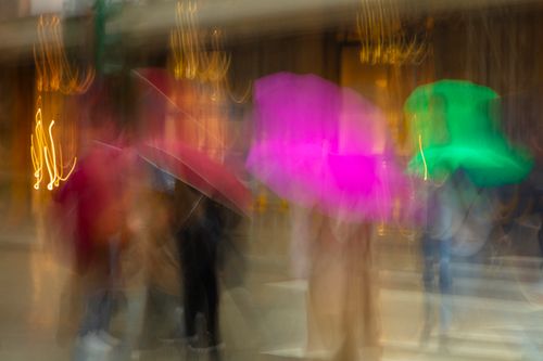 Shopping, Florence in the rain. 6628