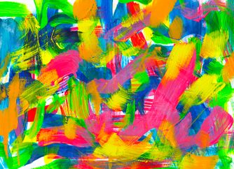 paint on cellophane Jungle Rose