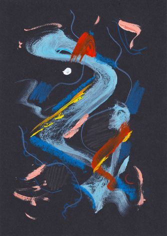 Pencil, Pastel, Acrylic, White Sand Spark A