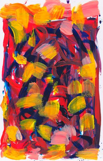paint on cellophane Joy Offering