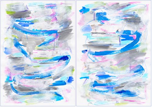 Blue and Grey Nests Dip (6862)