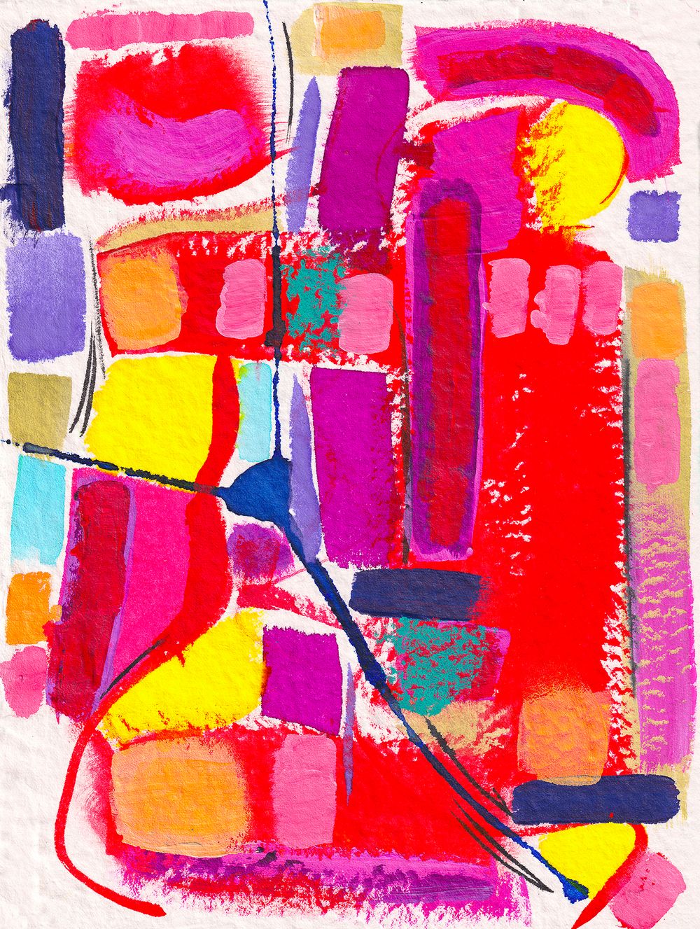 Recycled Rag Paper Color Whirl