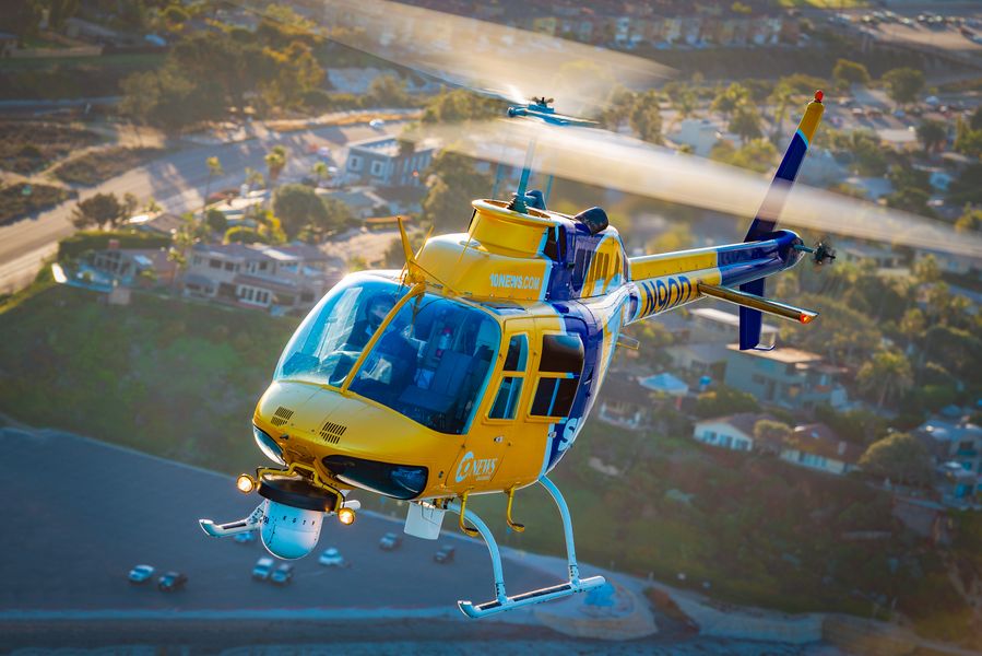 Bell 206 Jet Ranger, Civic Helicopters, San Diego coastline