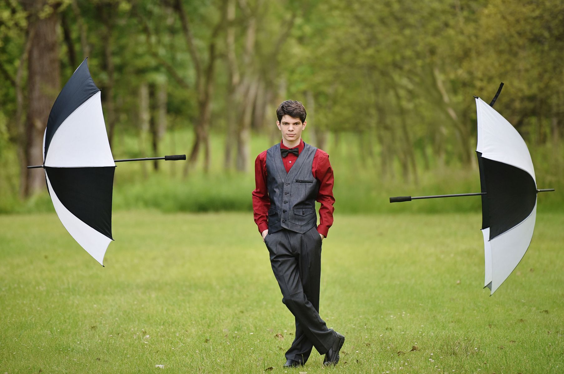 Creative senior High School portraits in Chicago