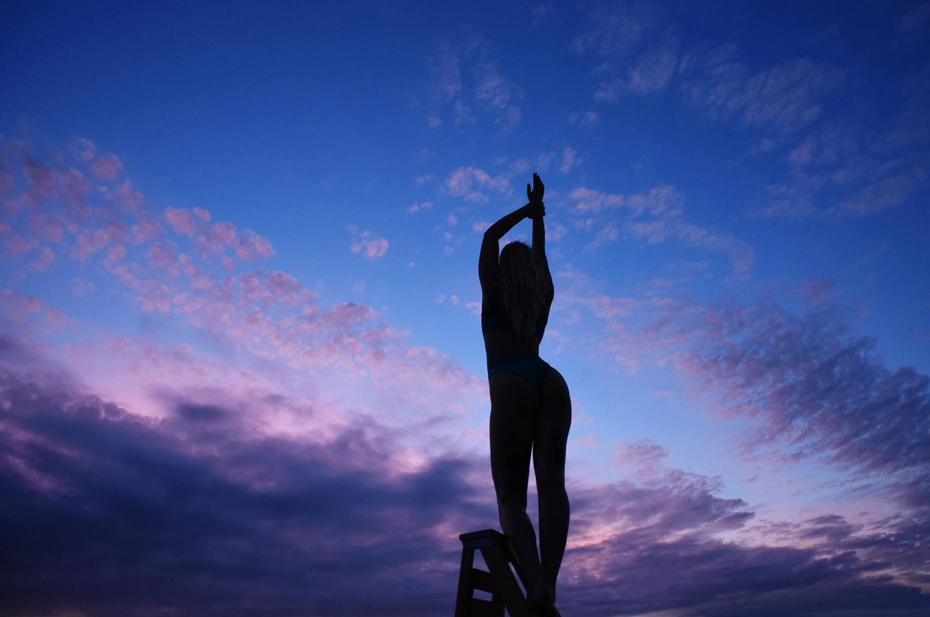 Outdoor boudoir, sunrise photos Lake Michigan