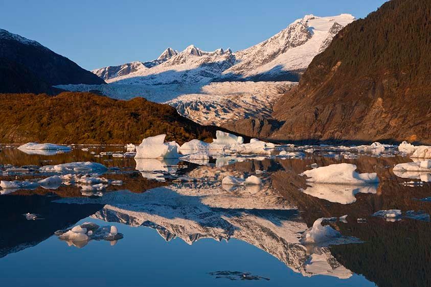 Mendenhall Lake, icebergs, Alaska