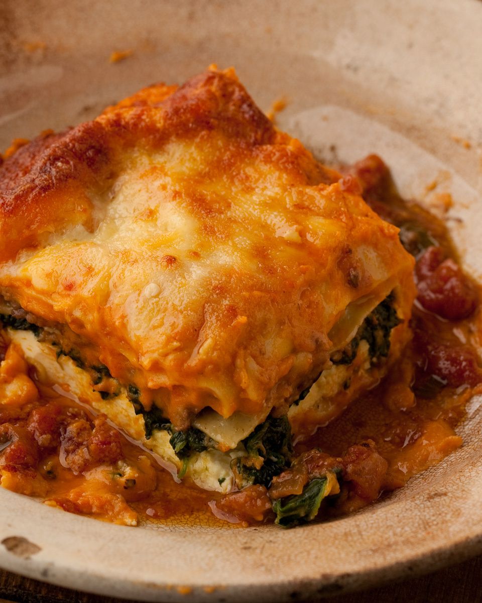 Giada De Laurentiis  vegetable lasanga in rustic bowl for Food NetworkRobert Jacobs Photography ©2013 Top Food Photographer New York Seattle Portlandwww.rkjacobs.com