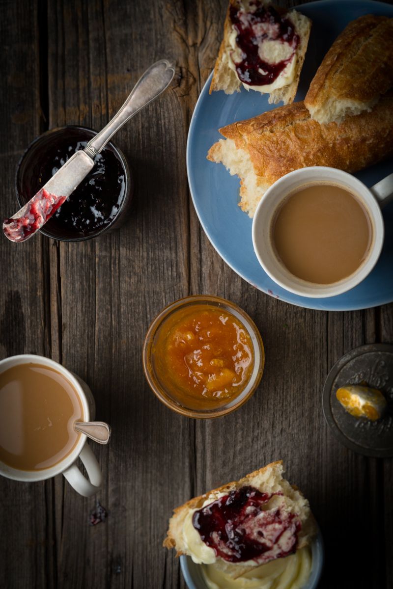 Bagette with apricot jam, butter & coffee  Fuji X1-pro cameraTop Food Photographer New York Seattle PortlandRobert Jacobs Photography ©2013 Bagette with apricot jam, butter & coffee  Fuji X1-pro camerawww.rkjacobs.comTop Food Photographer New York Seattle PortlandRobert Jacobs Photography ©2013