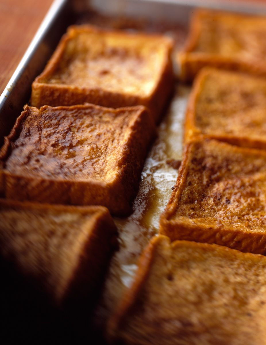 Jamie & Bobby Deen oven-baked cinnamon Toast  in cooking sheet Cookbook www.rkjacobs.comTop Food Photographer New York Seattle PortlandRobert Jacobs Photography ©2013 Jamie & Bobby Deen oven-baked cinnamon Toast  in cooking sheet Cookbook www.rkjacobs.comTop Food Photographer New York Seattle PortlandRobert Jacobs Photography ©2013