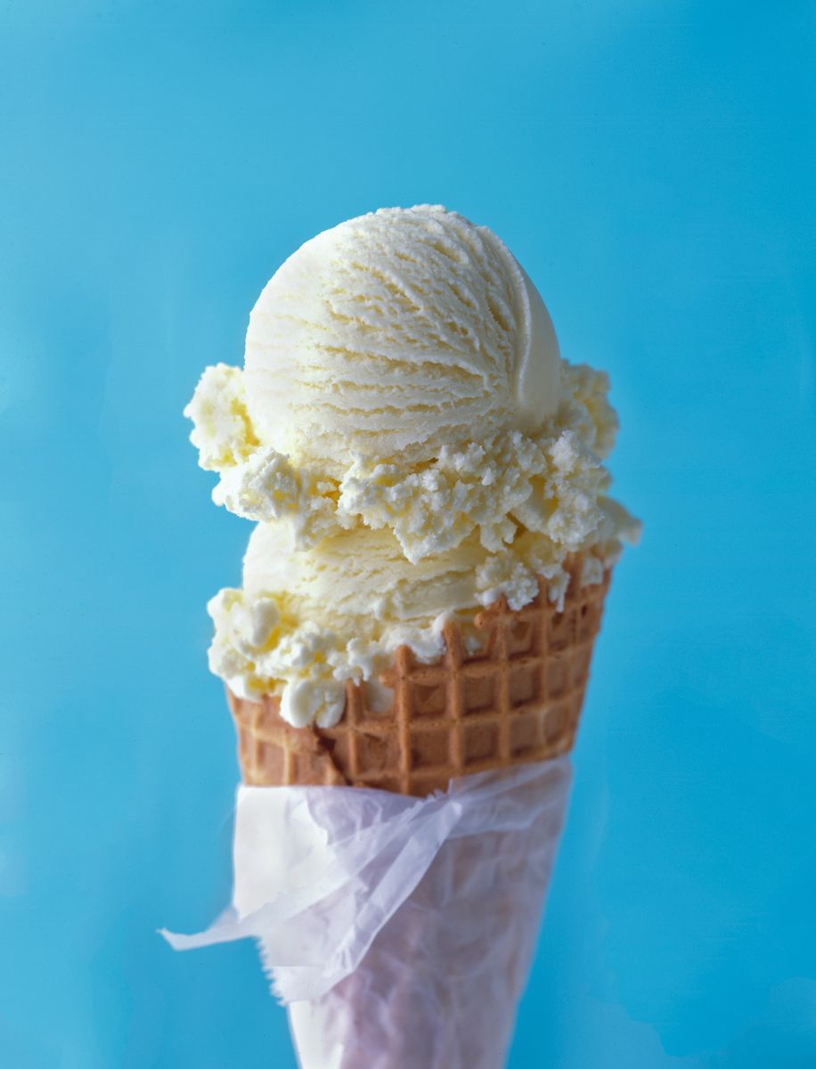 Double Scoop Vanilla Ice Cream cone in sugar cone with wrapperMidwest Living, Meredith  Better Homes & Gardenswww.rkjacobs.comTop Food Photographer New York Seattle PortlandRobert Jacobs Photography ©2013 Double Scoop Vanilla Ice Cream cone in sugar cone with wrapperMidwest Living, Meredith  Better Homes & Gardenswww.rkjacobs.comTop Food Photographer New York Seattle PortlandRobert Jacobs Photography ©2013