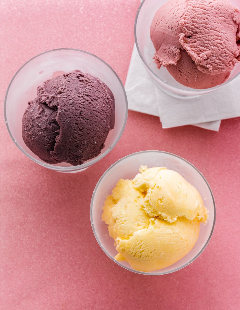 Frosted glass filled with 3 flavors of ice cream and sorbet, raspberry,, vanilla, plumwww.rkjacobs.comTop Food Photographer New York Seattle PortlandRobert Jacobs Photography ©2013 Frosted glass filled with 3 flavors of ice cream and sorbet, raspberry,, vanilla, plumwww.rkjacobs.com MidWest Livng, MeredithTop Food Photographer New York Seattle PortlandRobert Jacobs Photography ©2013