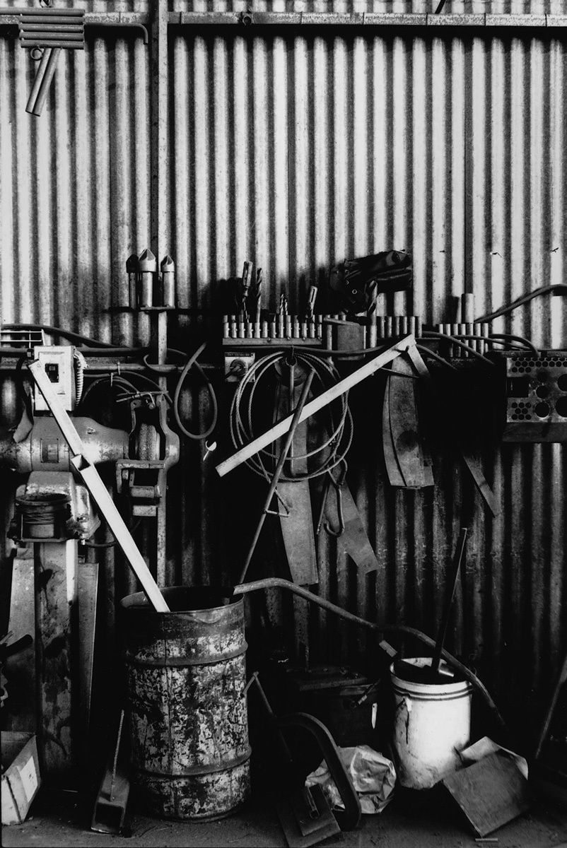 Steel Fabricator #2, S.O.S. Steel Co., Santa Clara, CA 2007Gelatin-silver photograph, selenium toned