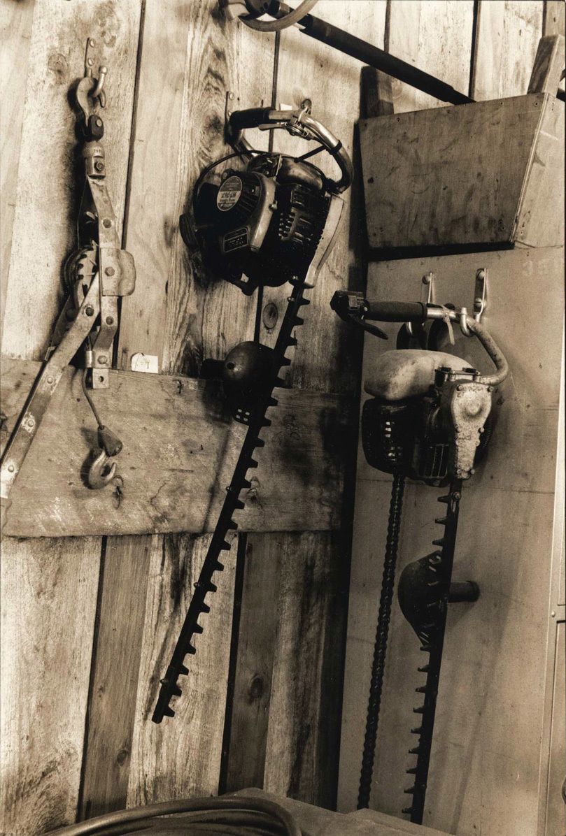 Olson Orchard Office, Tools, Sunnyvale, CA 2010Gelatin-silver photograph, selenium/sepia toned