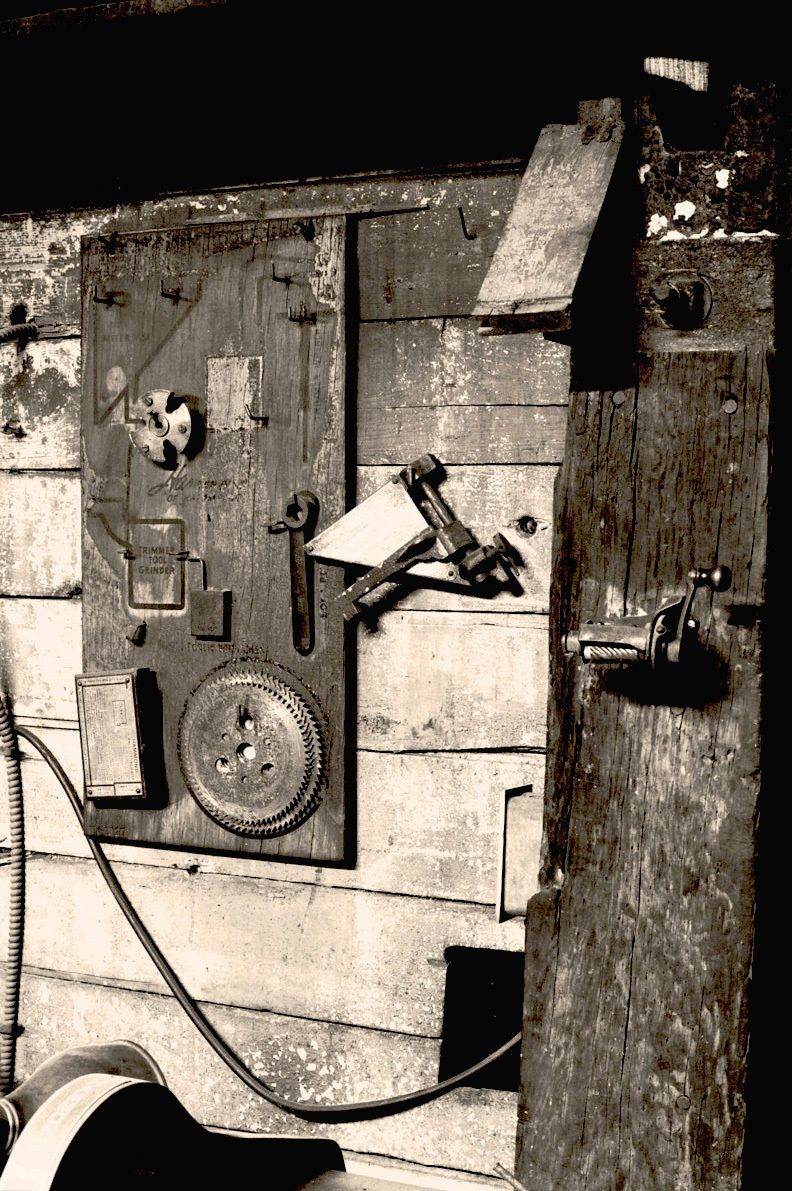 Door with Pencil Sharpner, A. F. Laborde Printing Co., New Orleans, LA  2011Gelatin-silver photograph, selenium/sepia toned