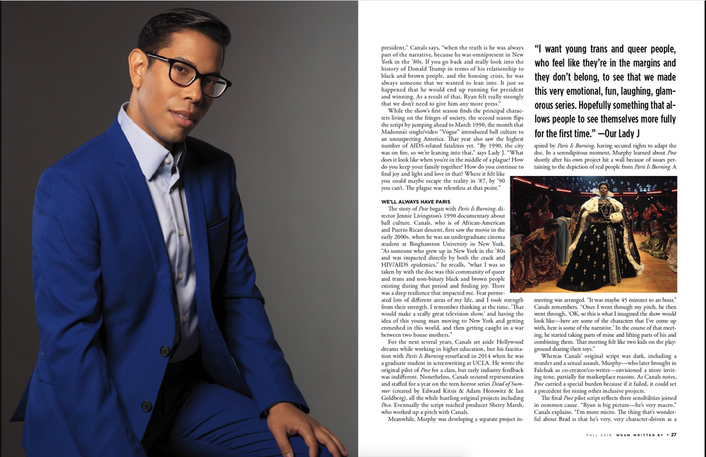 Steven Canals, Writer, Producer, and Director 'Pose' 