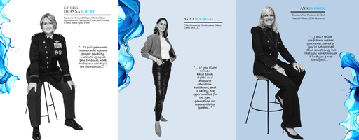 Lt. Gen. De Anna M. Burt, Beth Potter, Ann Janssen, Aviva Roumani 