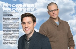 John Krasinski and Matt Damon, Actors, Producers and Screenwriters of "Promised Land"