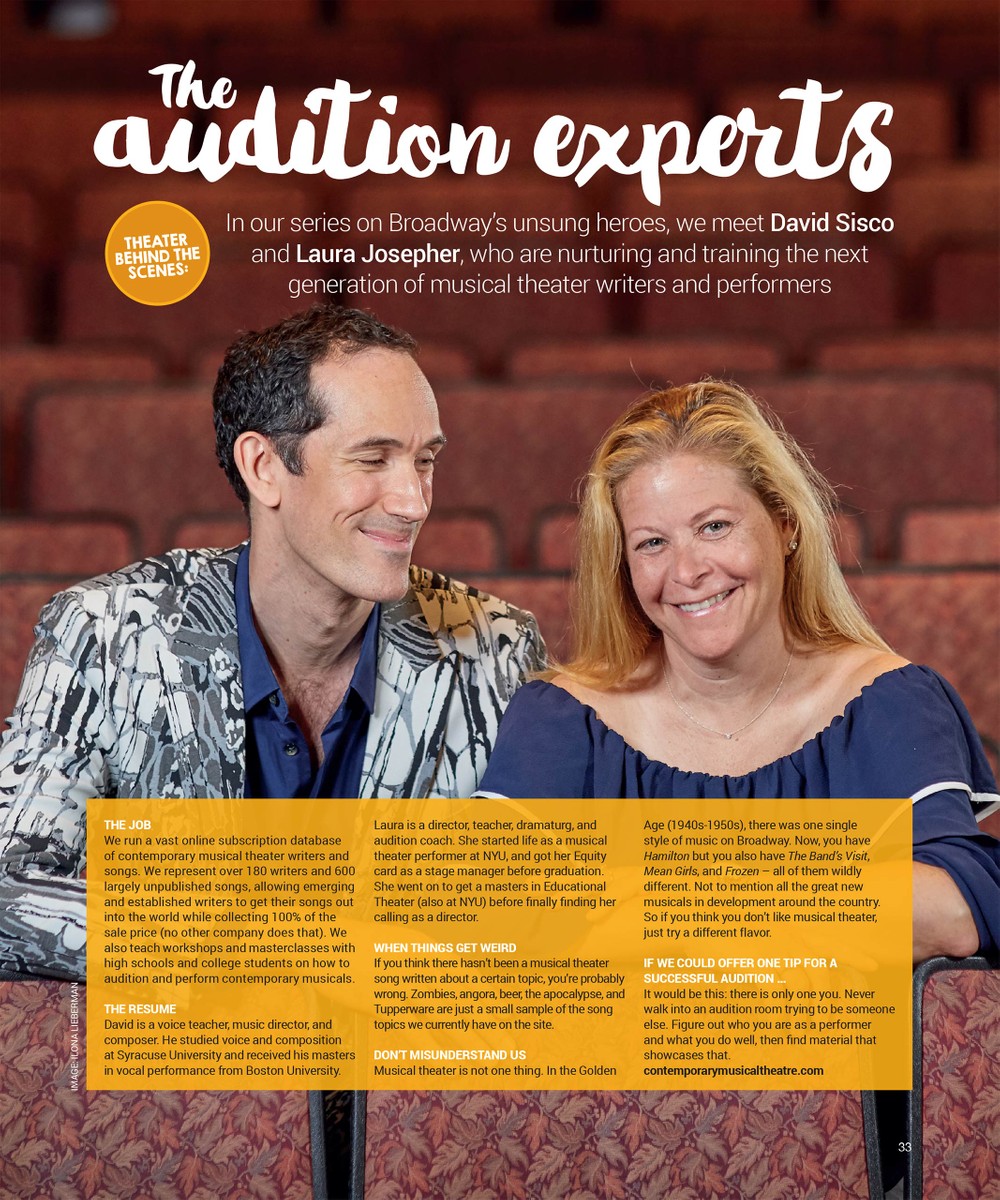 David Sisco & Laura Josepher, W42ST Magazine