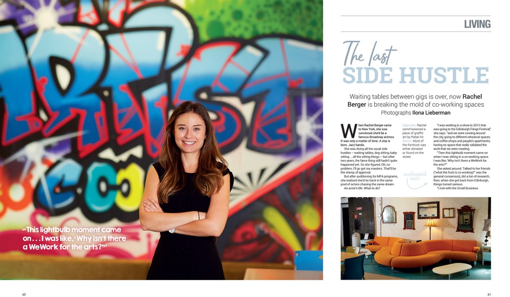 Rachel Berger,  W42ST Magazine September October 2018