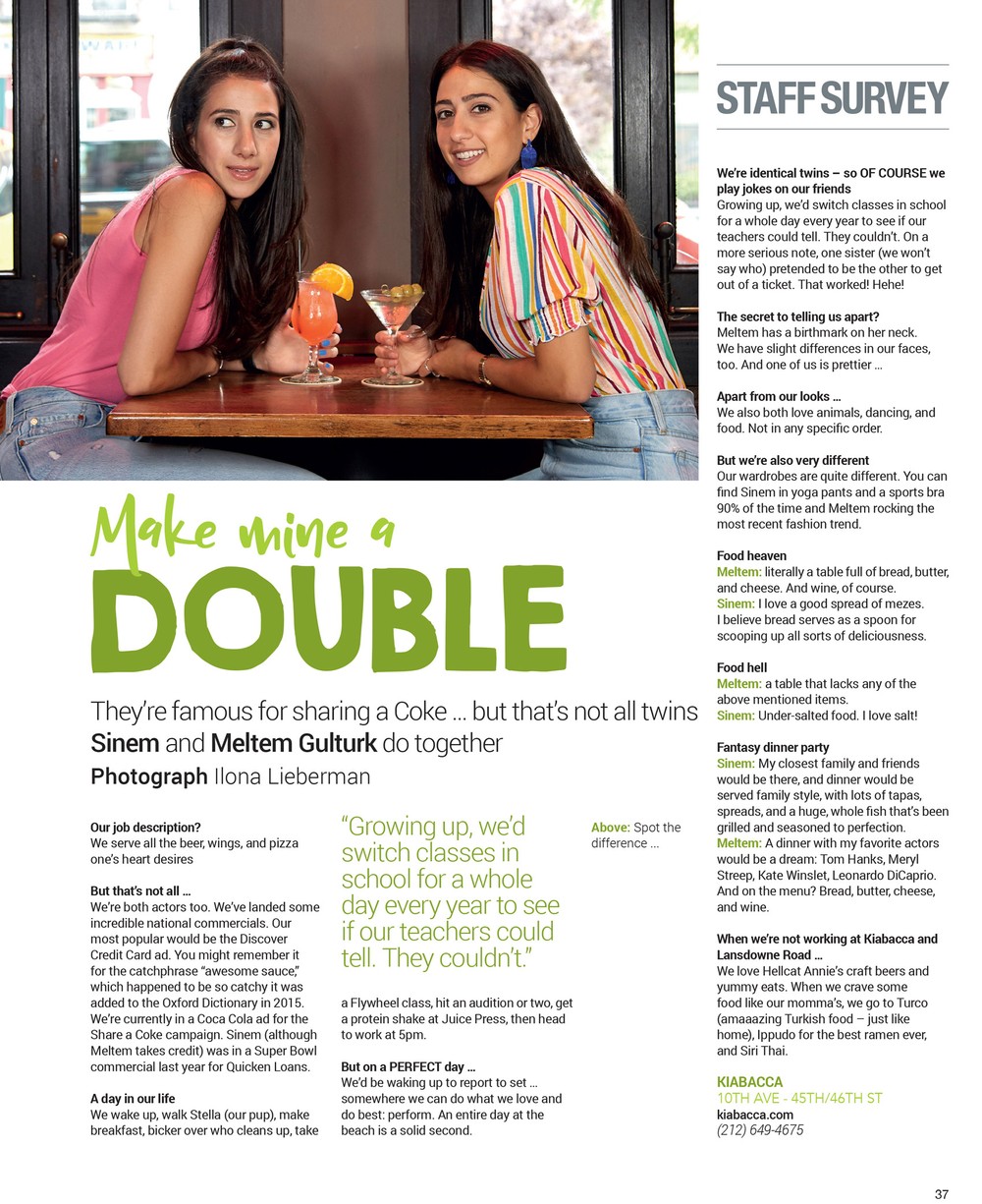 Meltem & Sinem, Twins, W42ST Magazine
