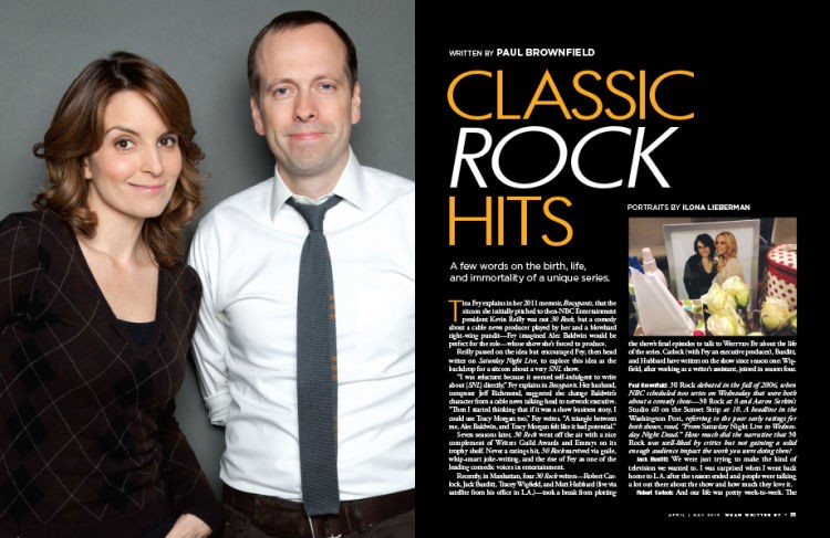 Tina Fey and Robert Carlock, Writers of "30 Rock"