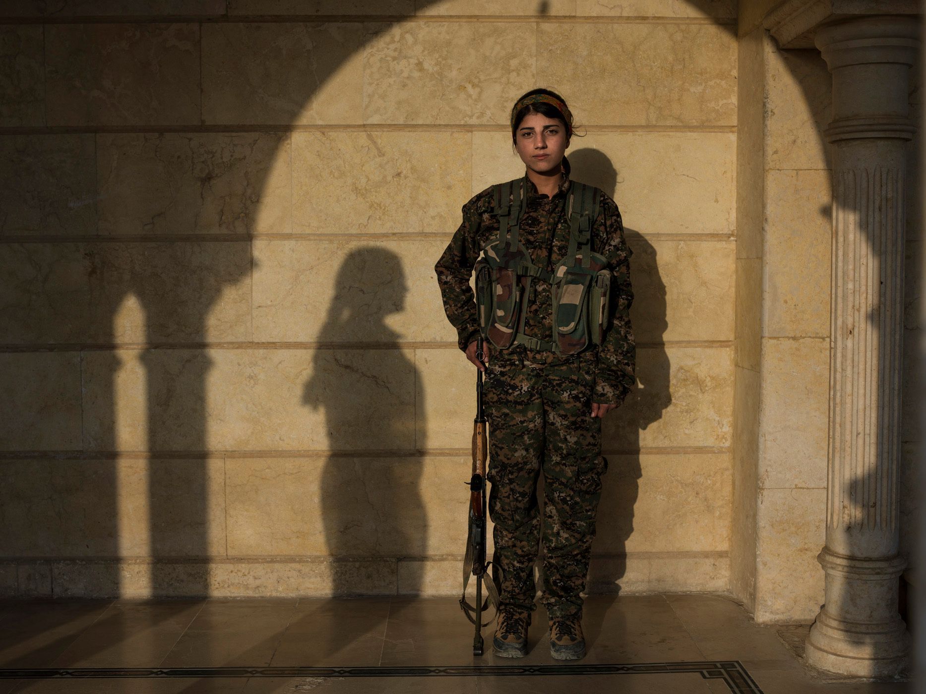 Barkhodan Kochar, 16, from Darbasi."I joined YPJ in 2014, because I wanted to defend my homeland. The war influenced me a lot. Before joining YPJ, whenever I asked my family about politics, they'd say 'that's not your business, you're just a girl'. But when I saw how the women of YPJ gave their lives for what they believed in, I knew that I wanted to be one of them. I feel much more empowered as a woman now. As a 16-year-old girl, I think that I have a very important role in my country and I will keep on fighting until the last drop of my blood is shed." 20.jpg