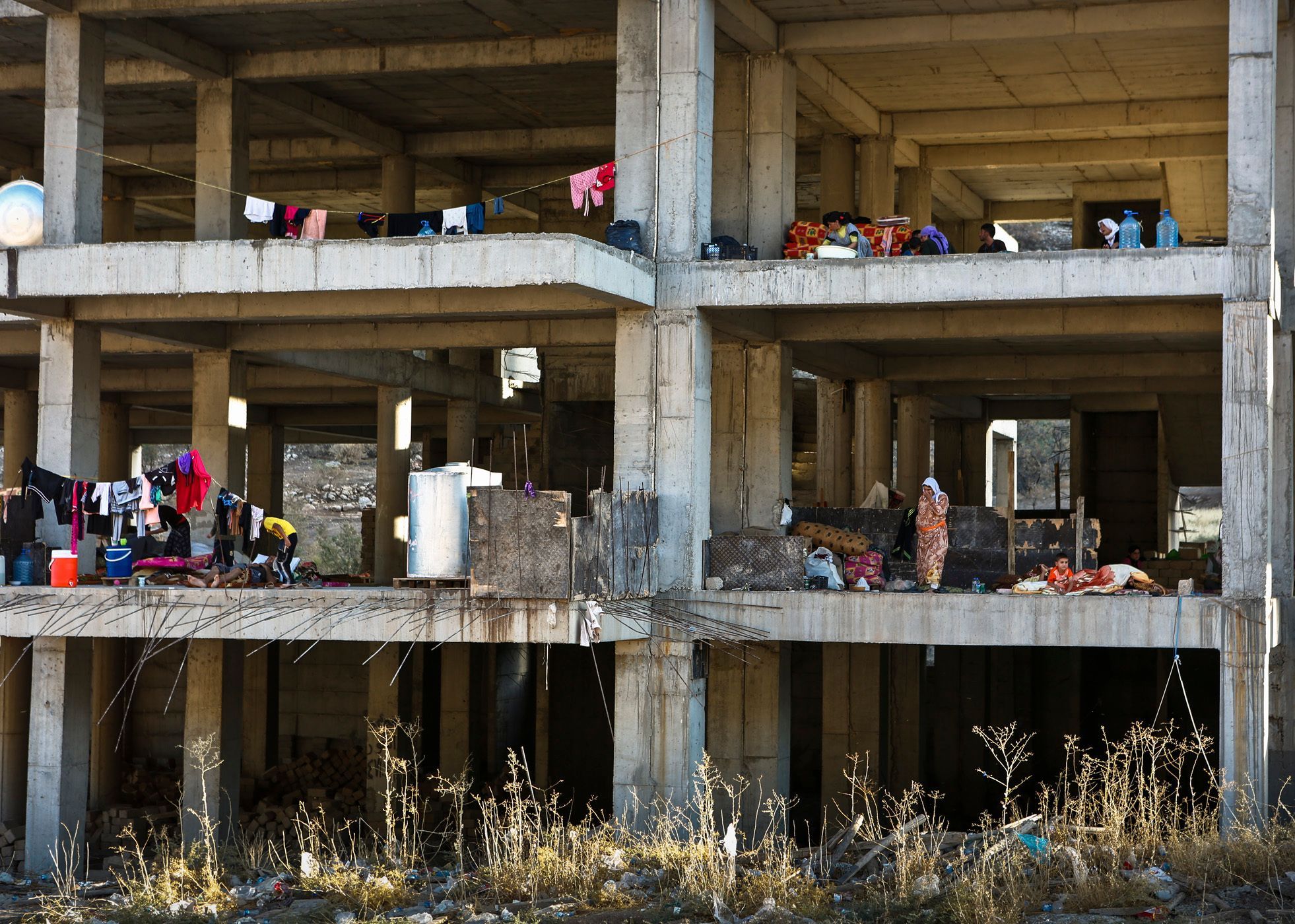 Yazidi refugees from Sinjar in Kurdish controlled Northern Iraq, after they fled for the Sunni extremist fighters of the Islamic State. 24.jpg