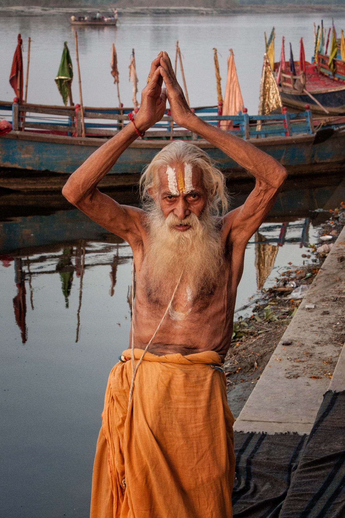 Evening Aarti on the Vrindavan Ghats