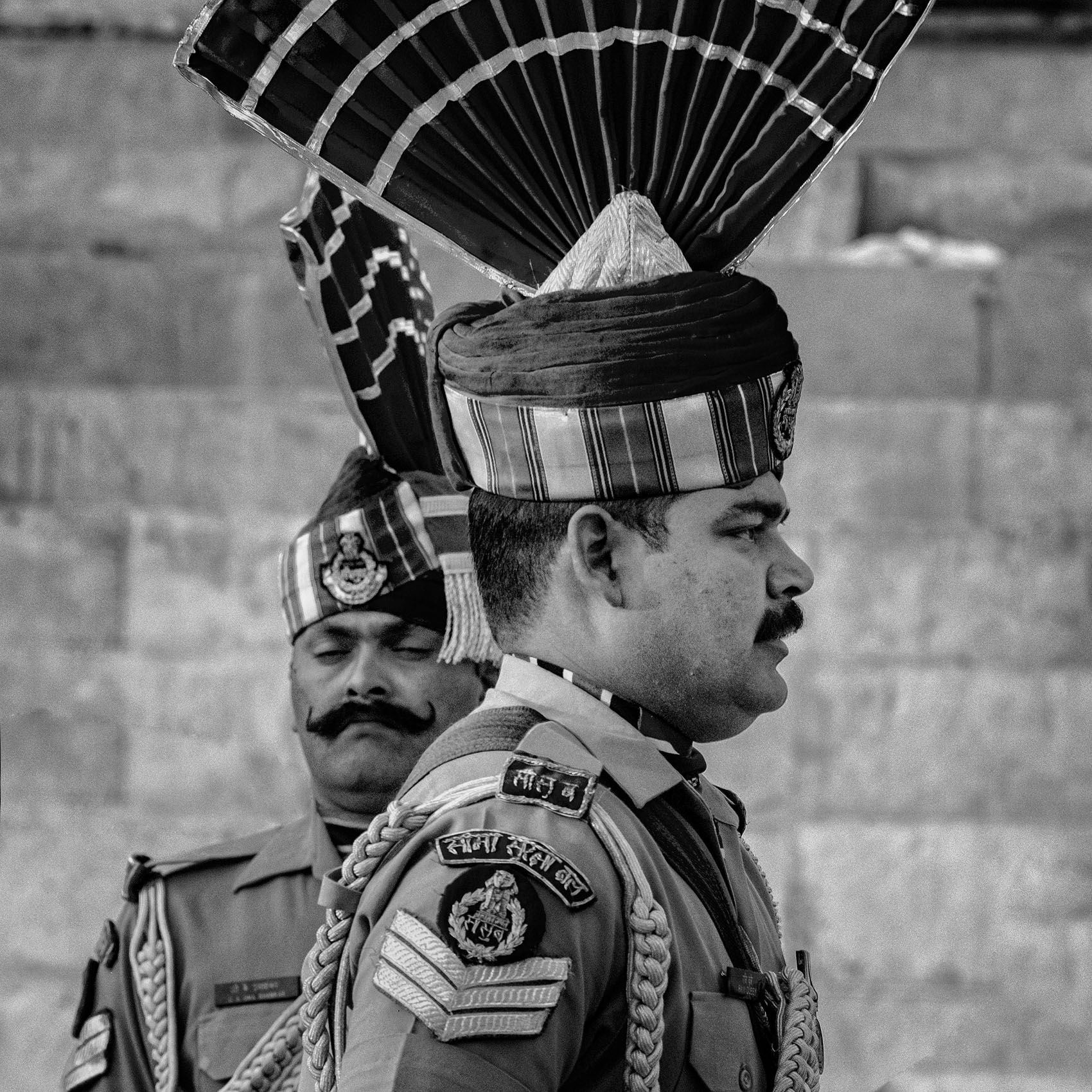 Soldiers of the Indian Army, Performing the Nightly Border Closing Ceremony (Indo-Pakistani Border Crossing at Wagah, Punjab) work.artisans-22.jpg