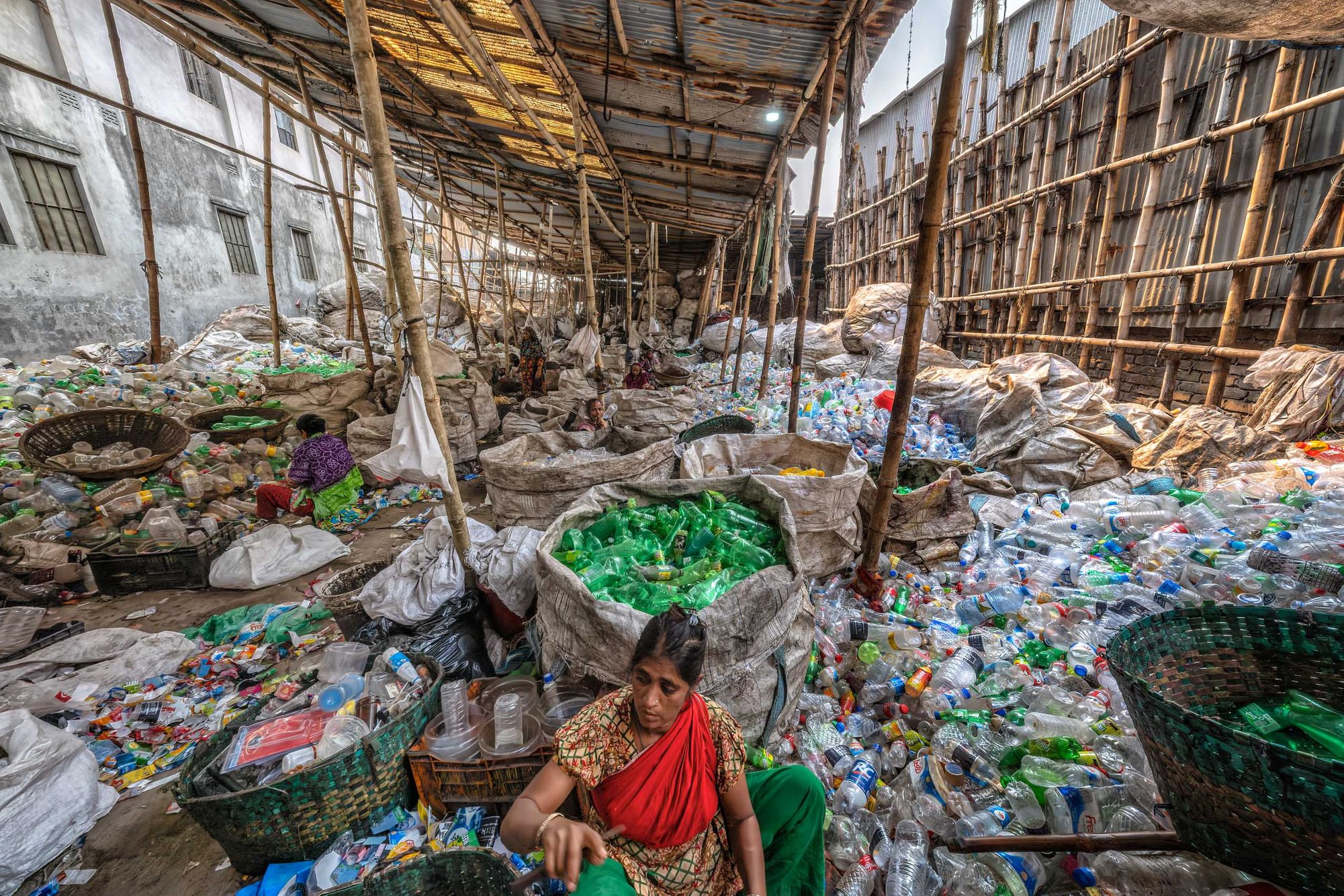 BANGLADESH:  Bangladeshis at Work—At the Plastic Recycling Plant