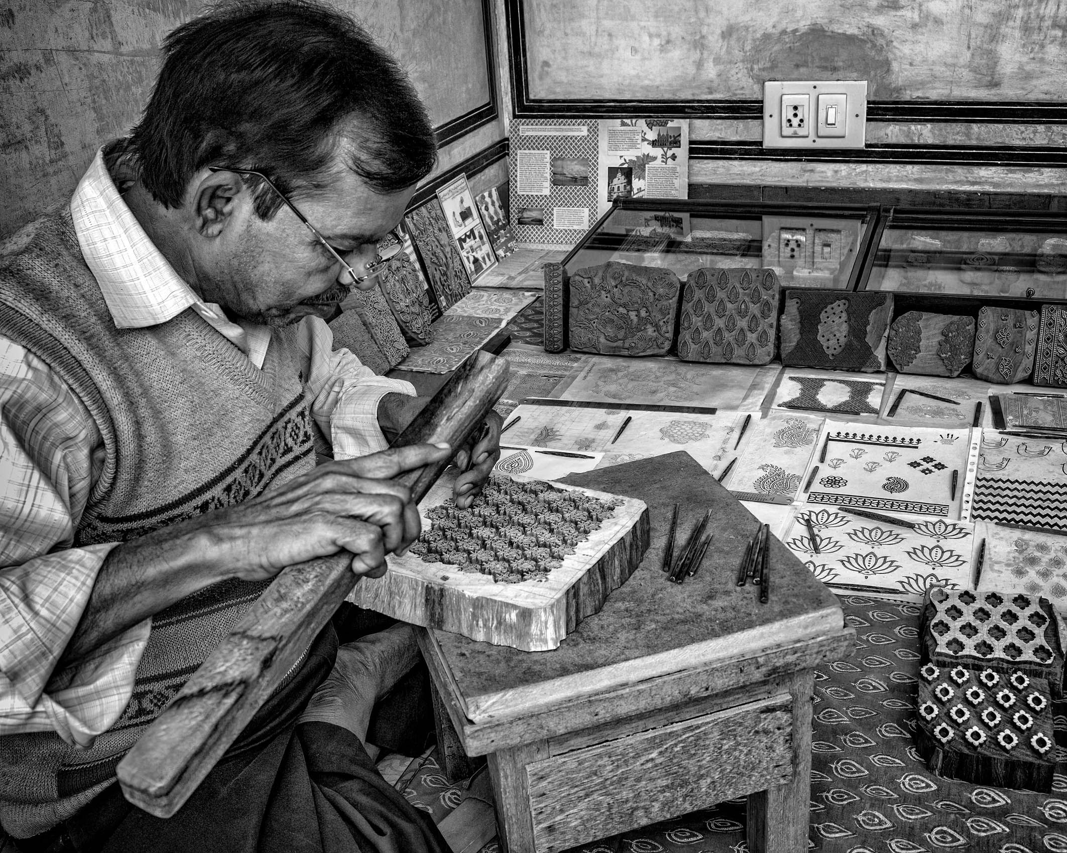 Carving Woodblocks for Printing Textiles (Amber, Rajasthan) work.textiles-12.jpg