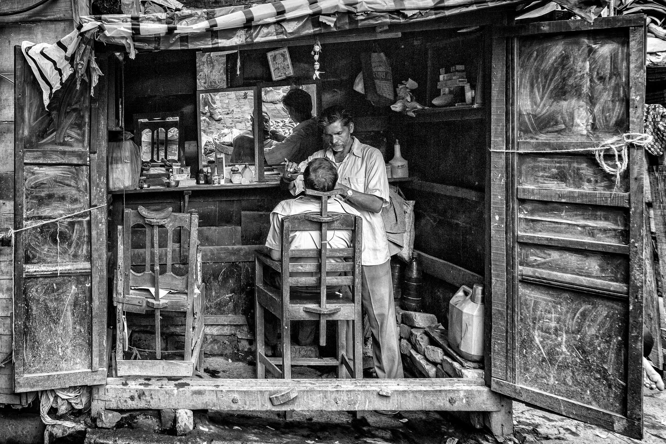 Barber in his Stall (Kolkata, West Bengal) work.laborers-8.jpg