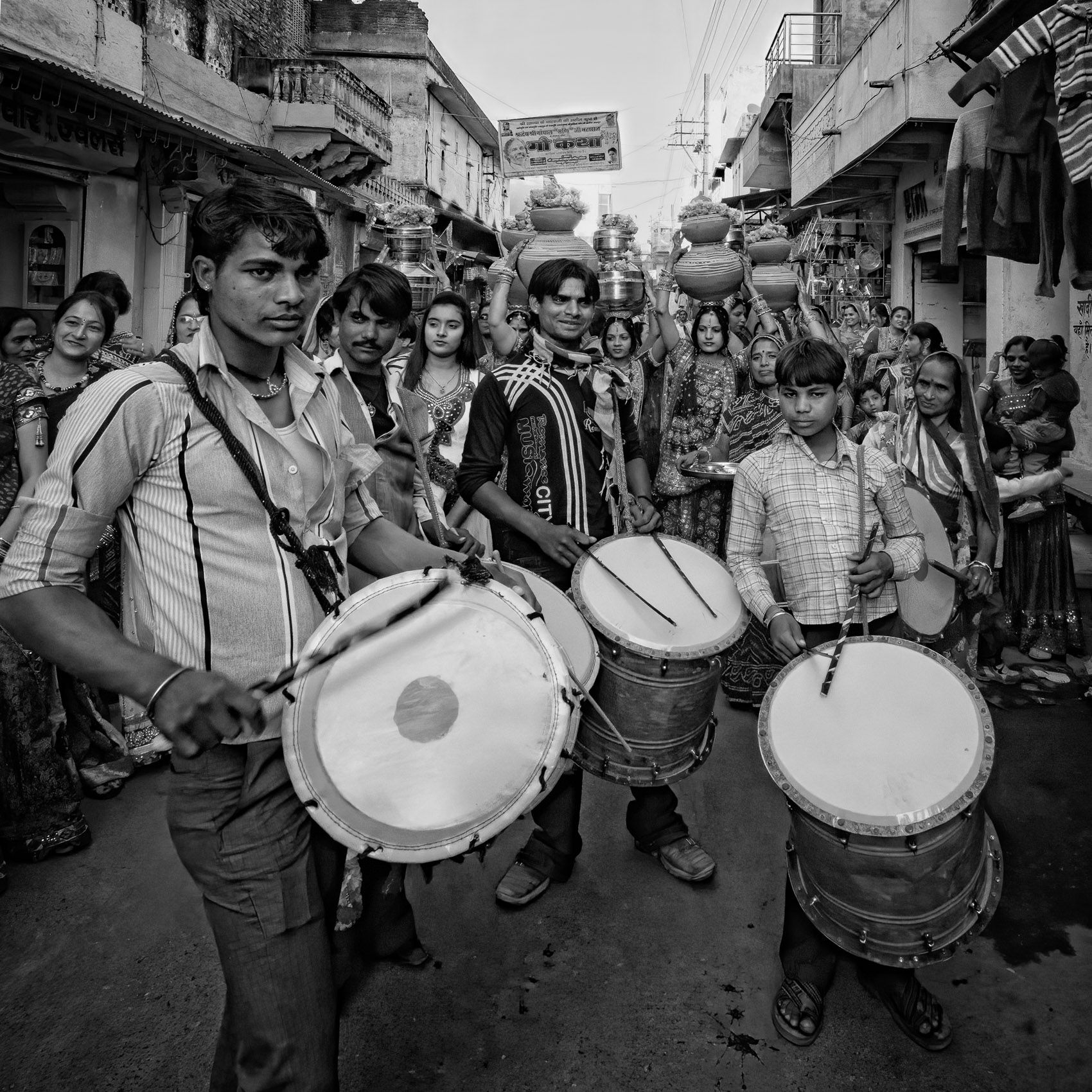 Drumming Troupe for Hire, Leading a Wedding Procession (Shahpura, Rajasthan) work.artisans-16.jpg