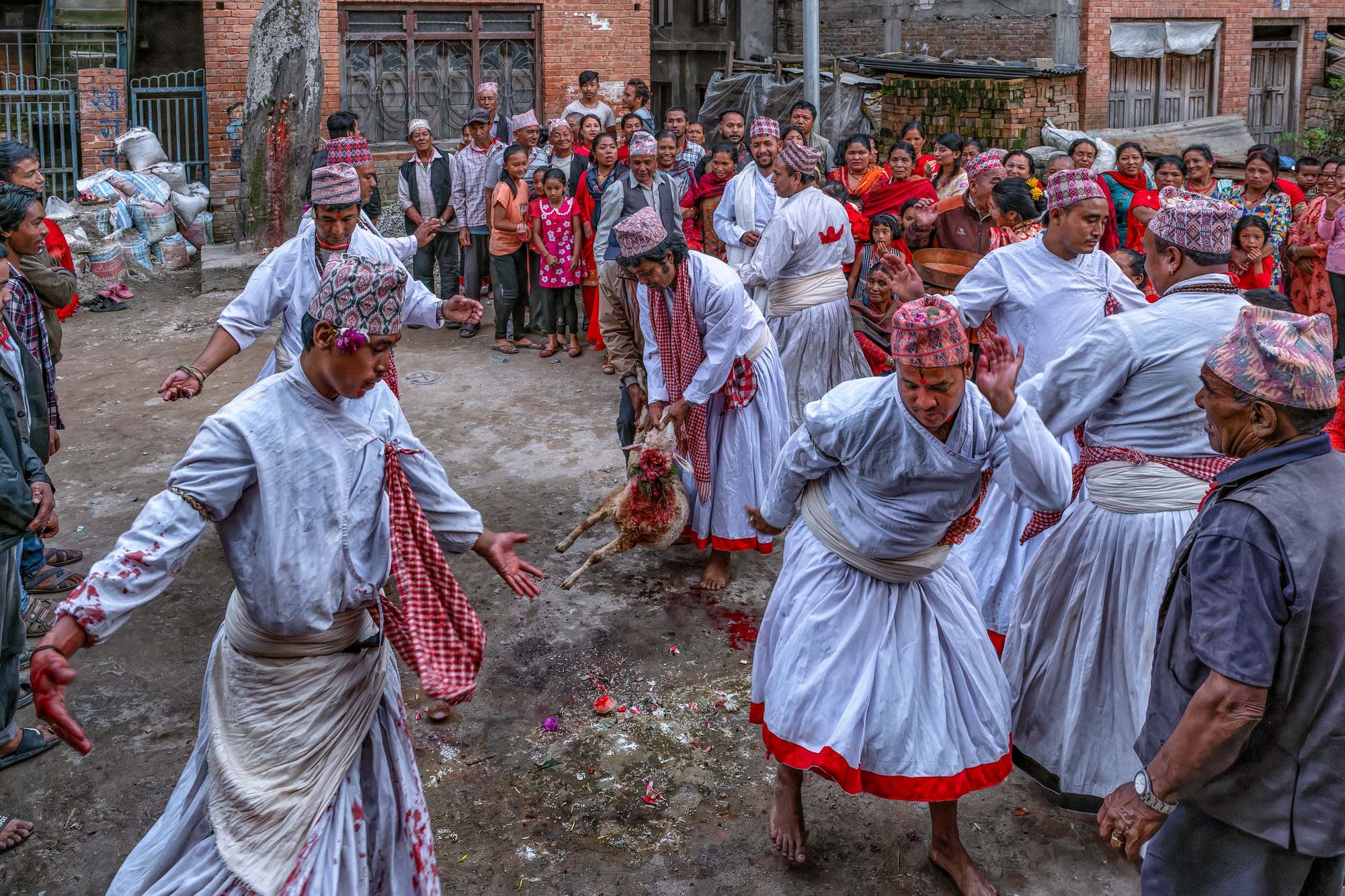 NEPAL:  Dashain Festival in Bhaktapur
