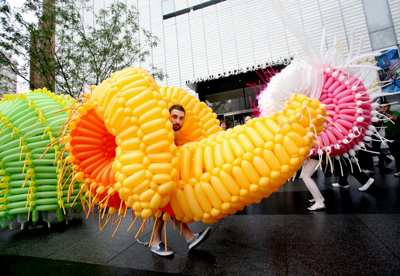 Balloon Dancers, Columbus Circle NYC