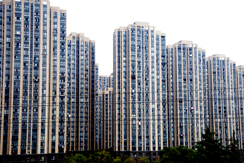 Outside Shanghai, China, Copyright Melissa Lynn 2019 Chinese Apartment Buildings