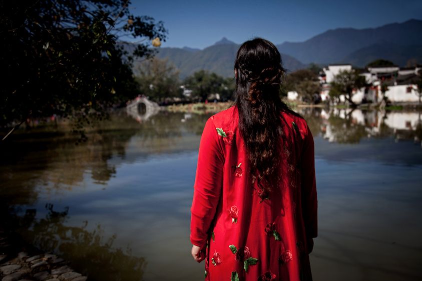 Copyright Melissa Lynn 2019  Woman in Hongcun Ancient Village