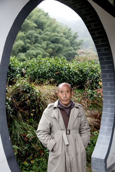 Anhui Province, China, Copyright Melissa Lynn 2019 Chinese Man in Bamboo Forest