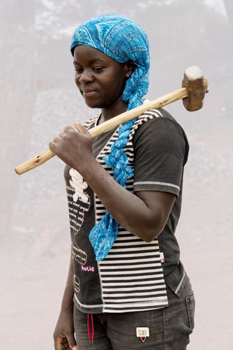 LAKARABER GLADYS: AGE 22 WORKING IN QUARRY FOR THREE YEARS