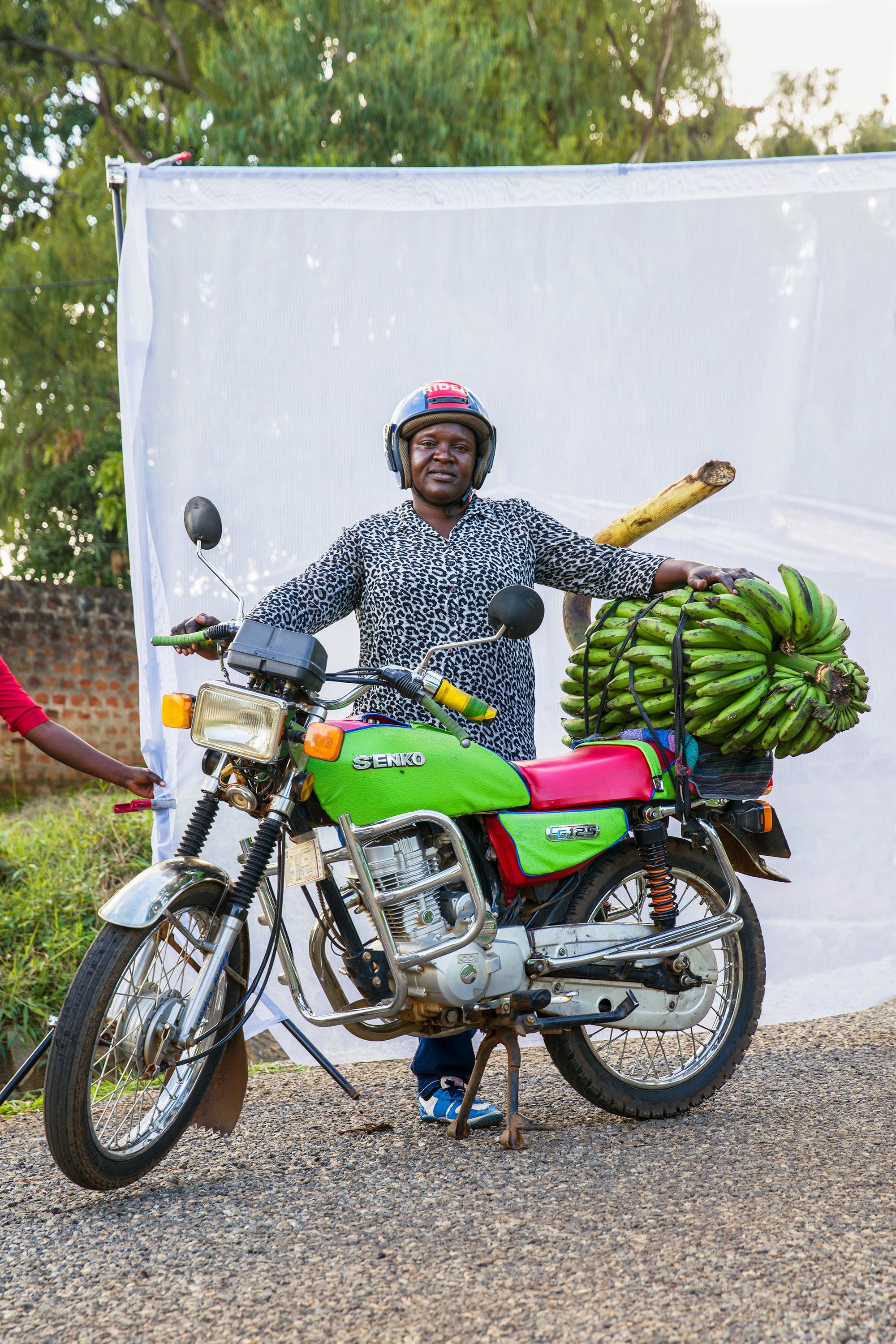 J. Amony: Age 34. Boda Boda driver for 4 years.Bod Boda driver