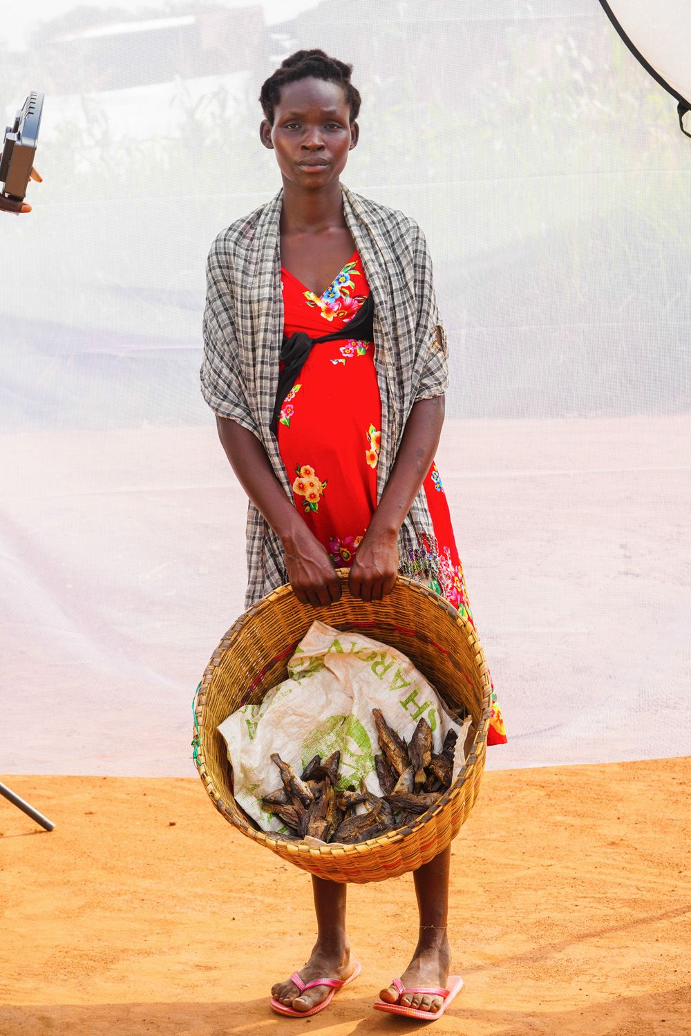 A. Babra: Age 20. Selling dried fish for 7 years.