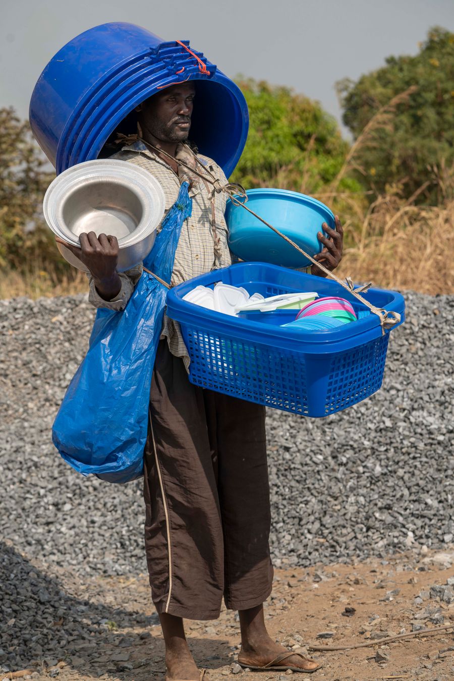 Selling Plastic Buckets: Gulu, Uganda