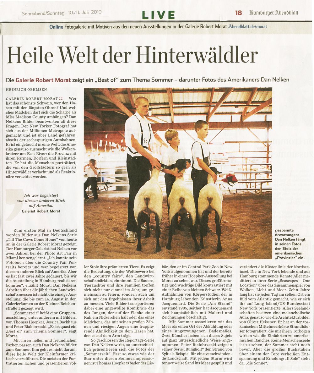 Review of Till the Cows Come Home  at Robert Morat Gallery