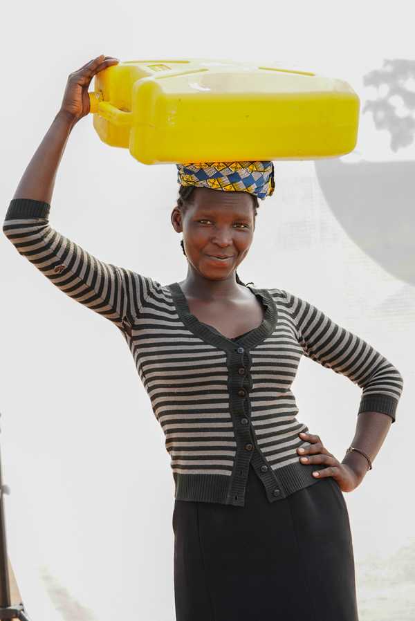 Jerrycan of water for laundry