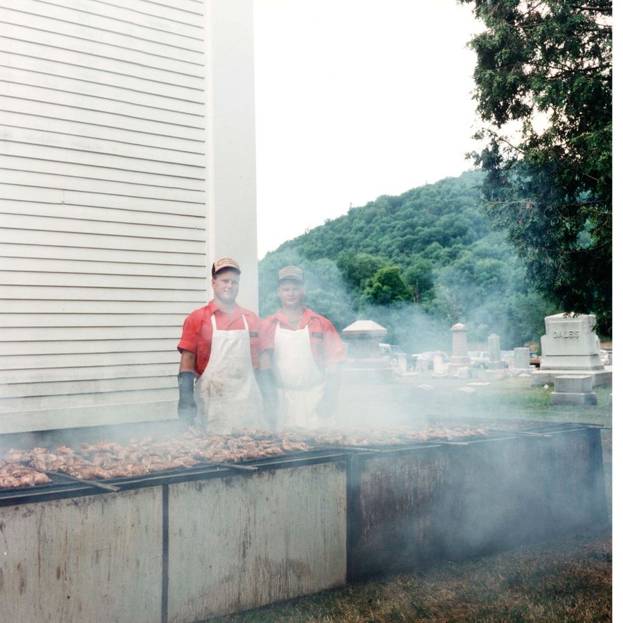 Bar B Cue Cooks:Labor Day Church Picnic Roxbury, New York